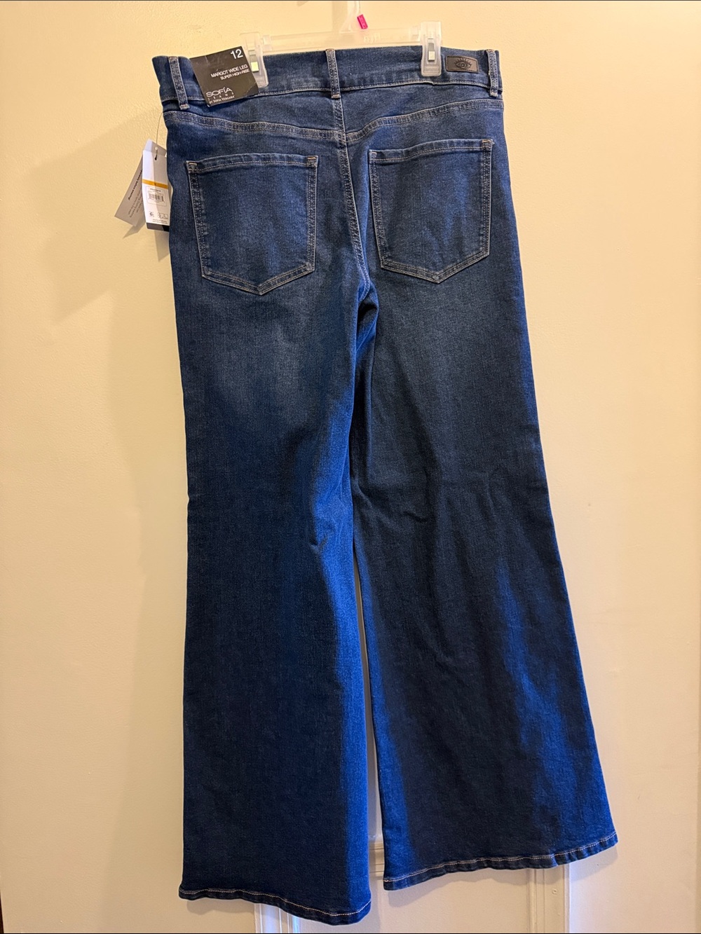 sofia by sofia vergara Dark Blue Wide-Leg High-Rise Jeans - Picture 3 of 5